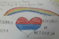 Цртеж из Српца за дјецу Косова и Метохије