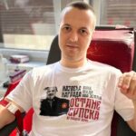 Добровољни даваоци крви током Видовданске акције у Заводу за трансфузијску медицину Бања Лука